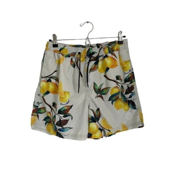 Jack & Jones Other - Jack & Jones Swim Trunks Lemon Design Lined Size Small